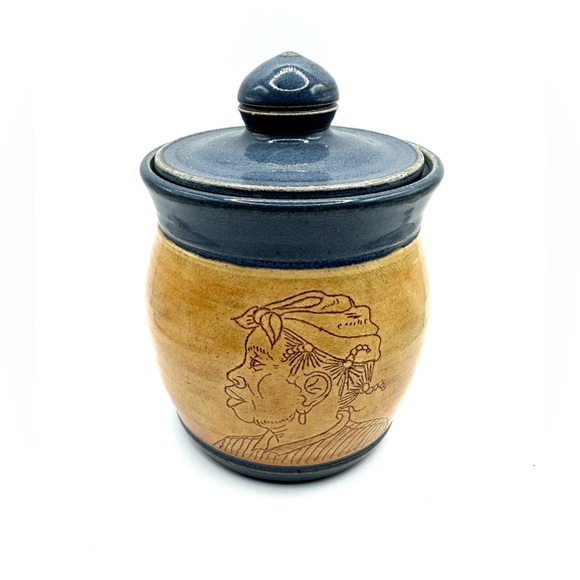 RARE! Sugar Bowl & Creamer Signed Eugene Pottery South Carolina 10/1992 - Picture 11 of 11